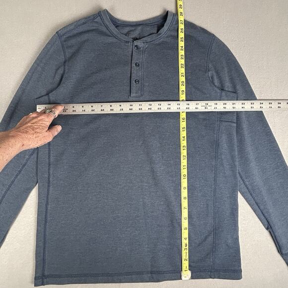 The North Face Mens Sz L Henley 1/4 button popover - Picture 8 of 9